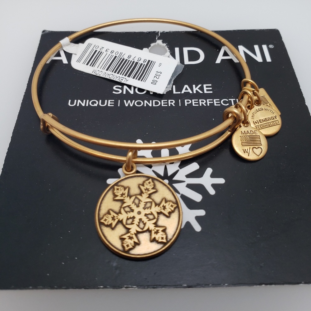 NWT Alex and Ani Team USA Snowflake Bangle